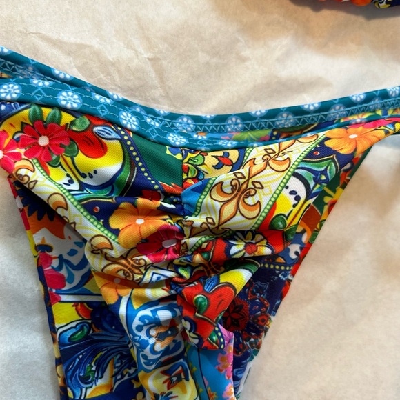 Floral string Bikini Set - Picture 5 of 7